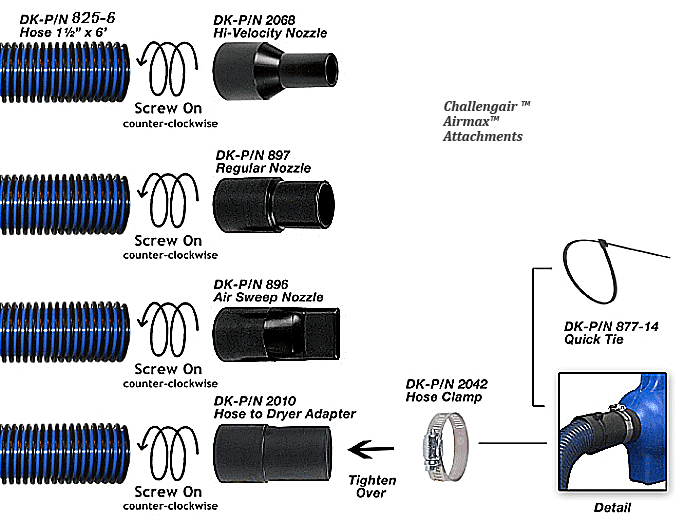 Airmax Dryer Attachments