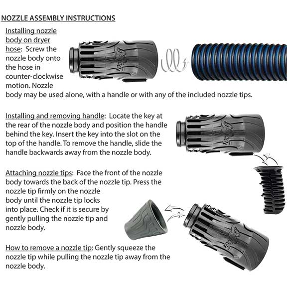 Challengair 2000 Dryer Nozzle Attachments